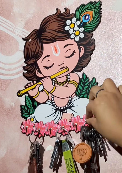 Krishna Wooden Keys Hanger c5fu54-ny