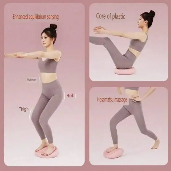 Inflatable Core Trainer Yoga Balance Pad Set c5fu54-ny