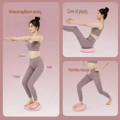 Inflatable Core Trainer Yoga Balance Pad Set c5fu54-ny