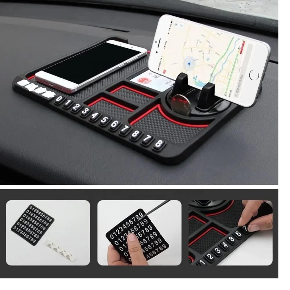 HSR Car Accessories Multifunction Phone GPS Holder Anti-Slip Silicone Pad and Car Mobile Holders for Car Dashboard c5fu54-ny
