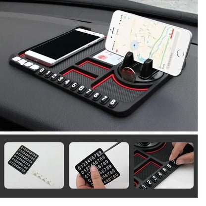 HSR Car Accessories Multifunction Phone GPS Holder Anti-Slip Silicone Pad and Car Mobile Holders for Car Dashboard c5fu54-ny