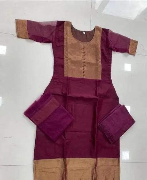 Premium Jacquard Chiffon Kurti Pant Sets c5fu54-ny