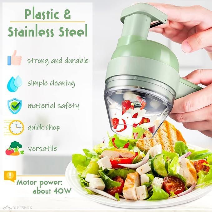 4 in 1 Portable Electric Vegetable Cutter Set c5fu54-ny