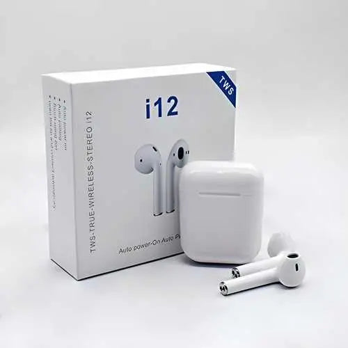 TWS i12 Wireless Bluetooth Earbuds c5fu54-ny