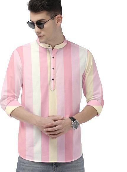 Men's Color Block Spread Collar Casual Shirt c5fu54-ny