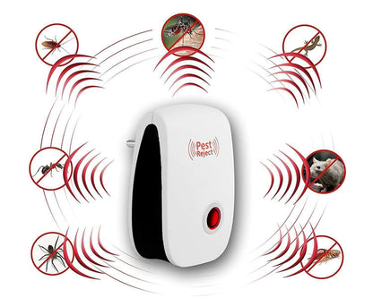 Ultrasonic Pest Repeller for Mosquito, Cockroaches, etc (Pack of 2) c5fu54-ny
