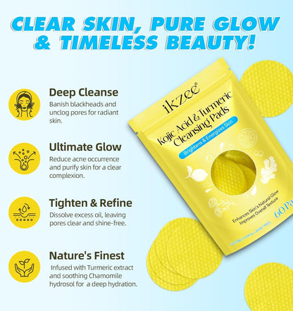 Turmeric Kojic Acid Cleansing Pads c5fu54-ny