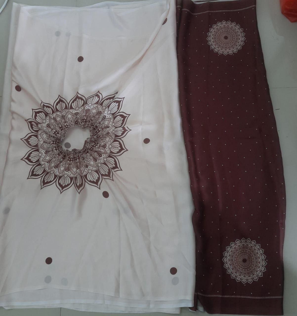 Satin Silk Printed Kaftan Saree With Unstitched Blouse c5fu54-ny