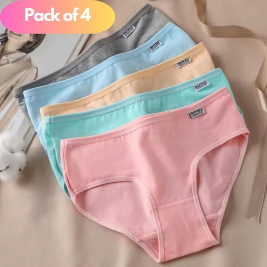 Women's Cotton Comfortable Underwear Pack of 4 c5fu54-ny