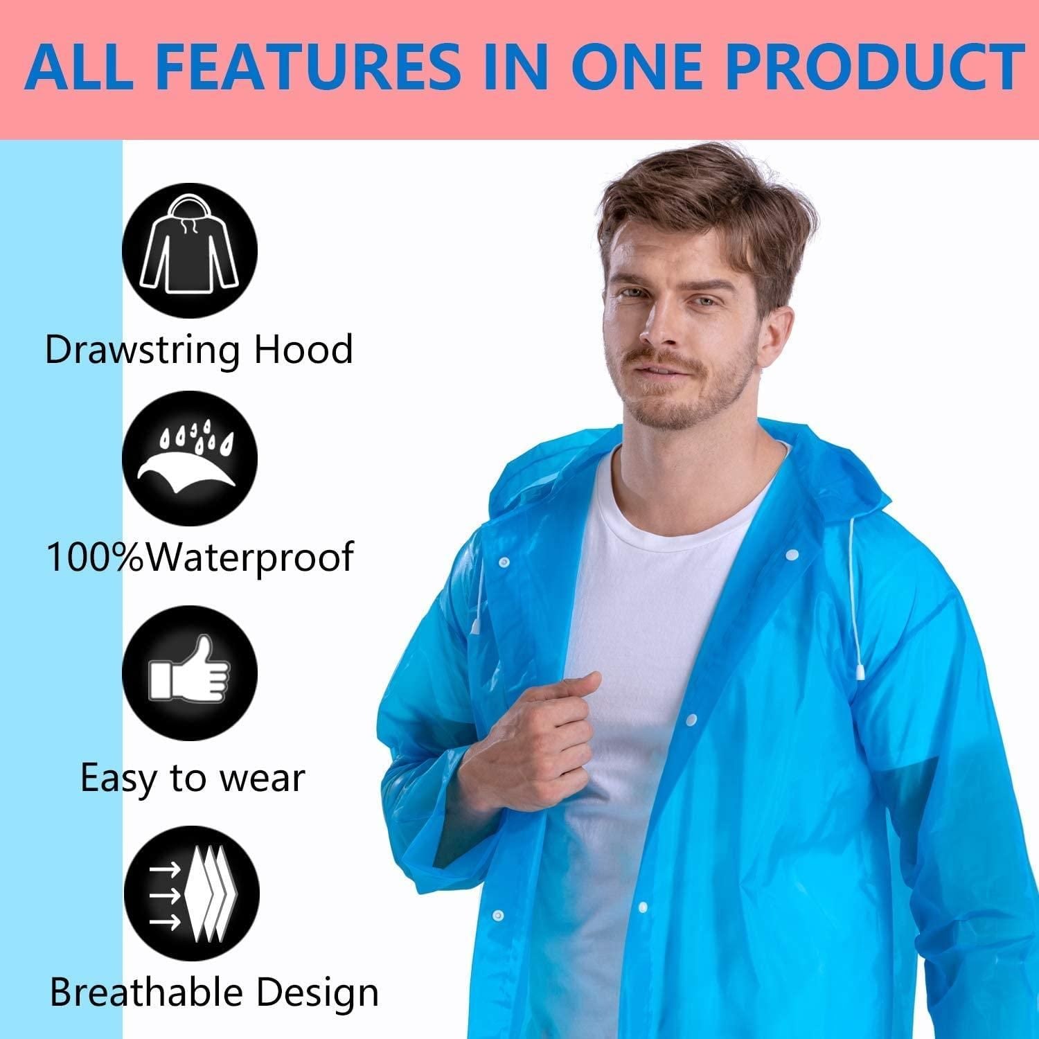 Waterproof Transparent Raincoat c5fu54-ny