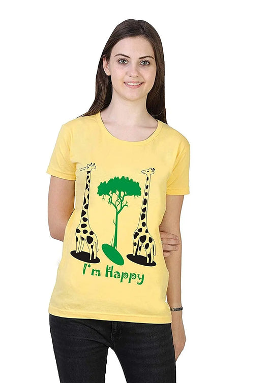 Women's Cotton Printed T-Shirt c5fu54-ny
