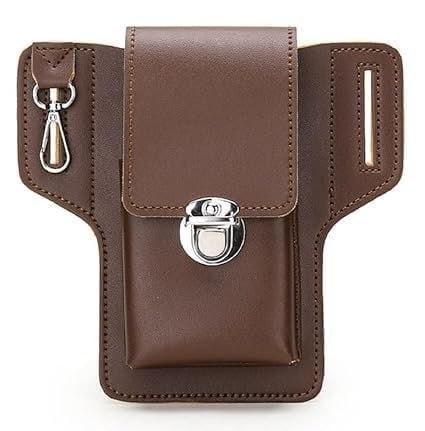 Multipurpose PU Leather Mobile Pouch with Belt Loop c5fu54-ny