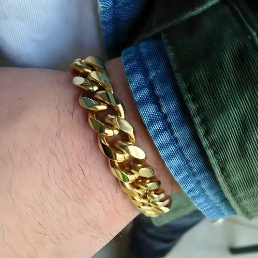 Gold Cuban Bracelet Men c5fu54-ny