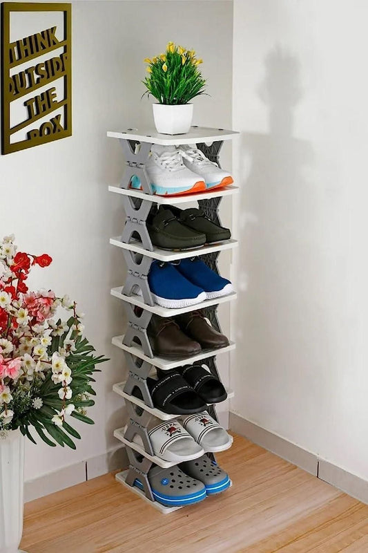 Smart Foldable Shoes Tier Shoe Rack 6 Layer c5fu54-ny