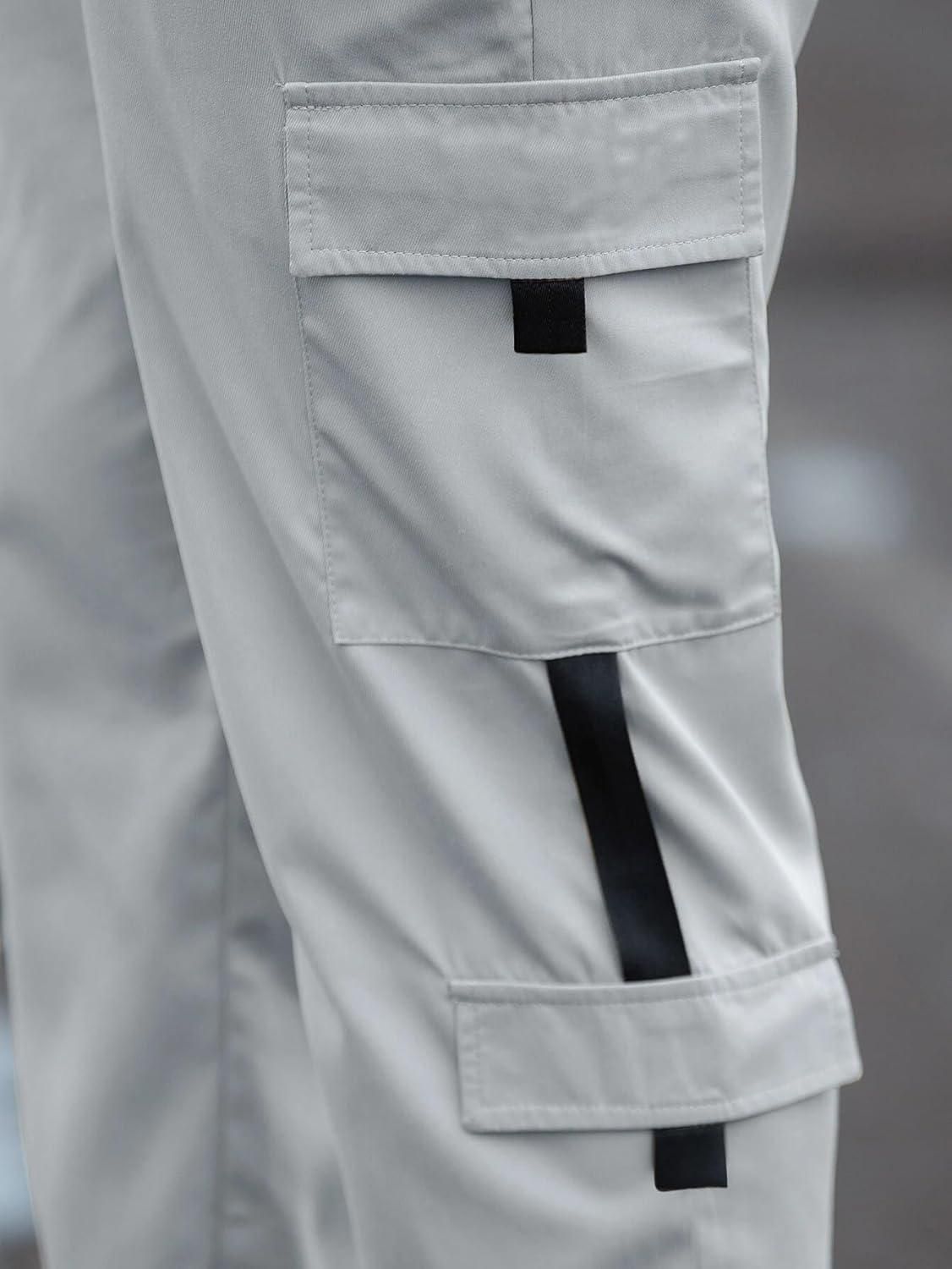 Men's Solid Cargo Pant Grey c5fu54-ny