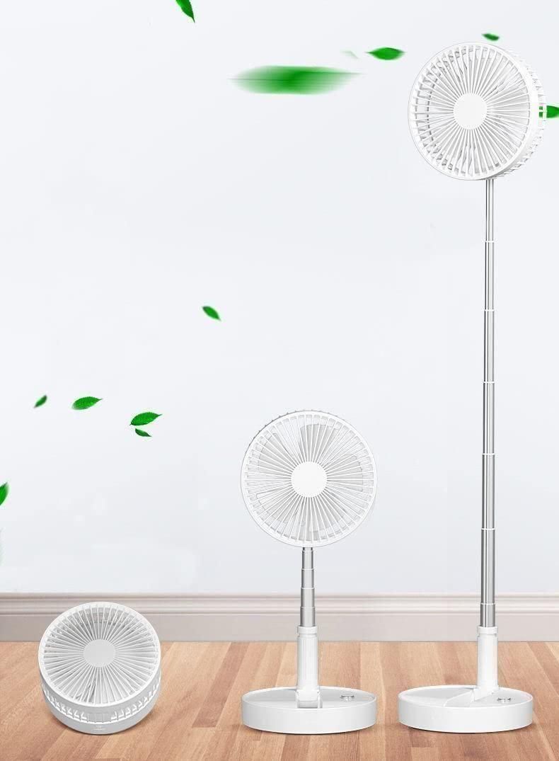 Adjustable Height Telescopic Rechargeable Standing Fan Rechargeable Pedestal Fan c5fu54-ny