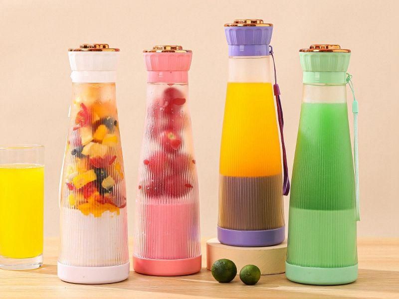 Portable Home Electric 6-Blade Juicer with USB Charging c5fu54-ny