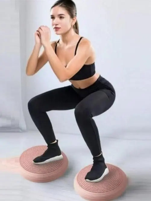 Inflatable Core Trainer Yoga Balance Pad Set c5fu54-ny