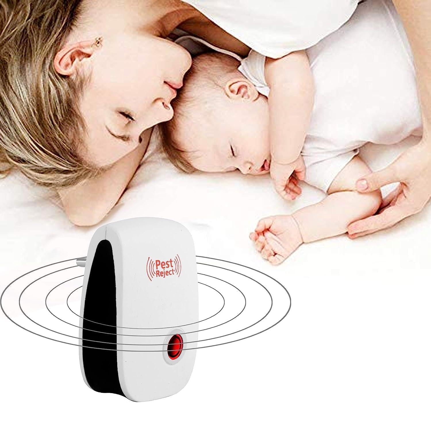 Ultrasonic Pest Repeller for Mosquito, Cockroaches, etc (Pack of 2) c5fu54-ny