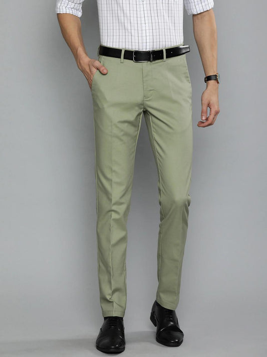 Stretchable Lycra Solid Slim Fit Mens Formal Trouser c5fu54-ny