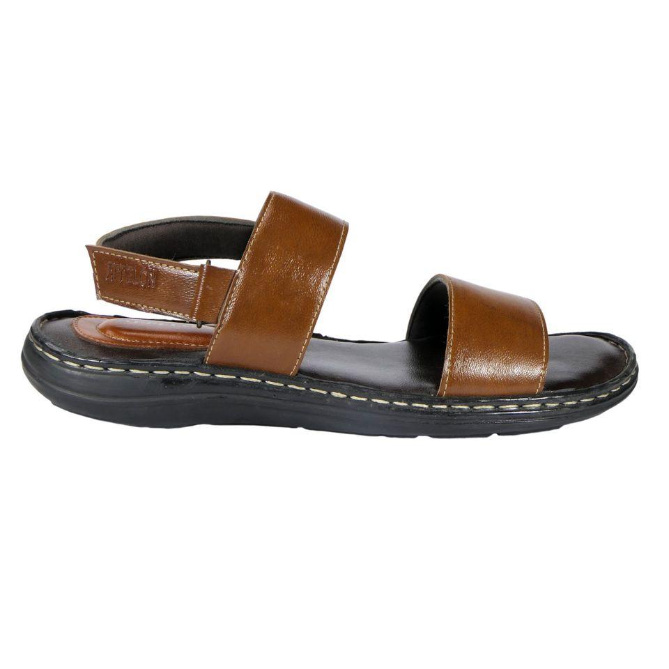 AM PM Men's Daily wear Leather Sandals c5fu54-ny