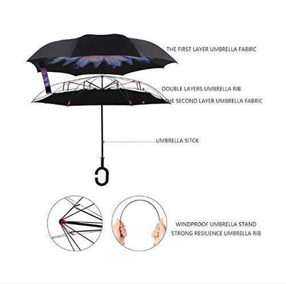 Double Layer Inverted Reversible Umbrella (Multicolor) c5fu54-ny