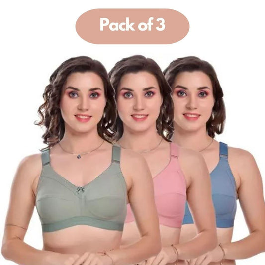 Full Coverage Non Padded Bra Pack of 3 c5fu54-ny