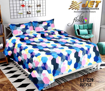 1 Double Bedsheet with 2 Pillow Covers c5fu54-ny