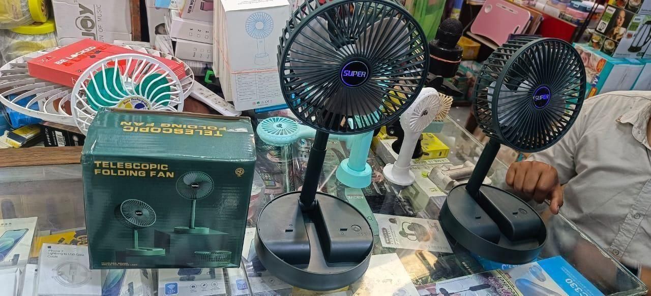 Adjustable Height Telescopic Rechargeable Standing Fan Rechargeable Pedestal Fan c5fu54-ny