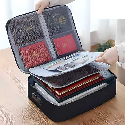 Waterproof Portable Document Storage Bag Travel Organizer (Assorted Color) c5fu54-ny