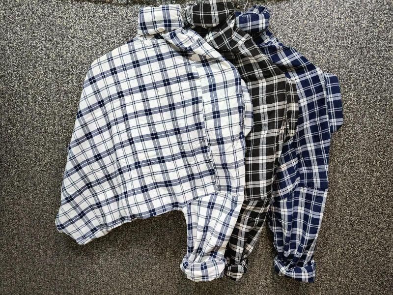 Men's Cotton Check Print Casual Shirt (Combo of 3) c5fu54-ny