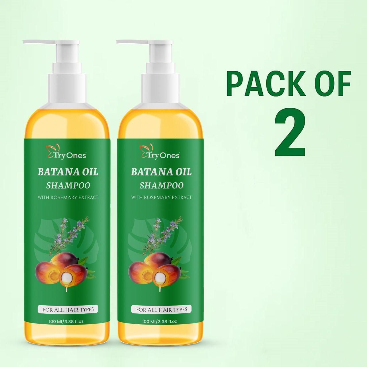 TryOnes BATANA OIL SHAMPOO with Rosemary Extract (Pack of 2) c5fu54-ny