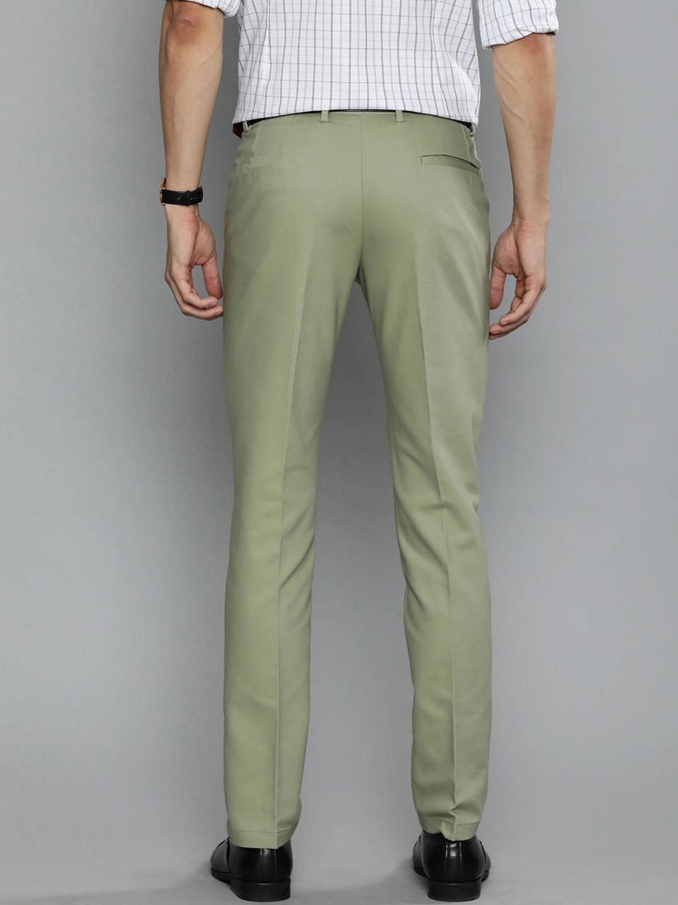 Stretchable Lycra Solid Slim Fit Mens Formal Trouser c5fu54-ny