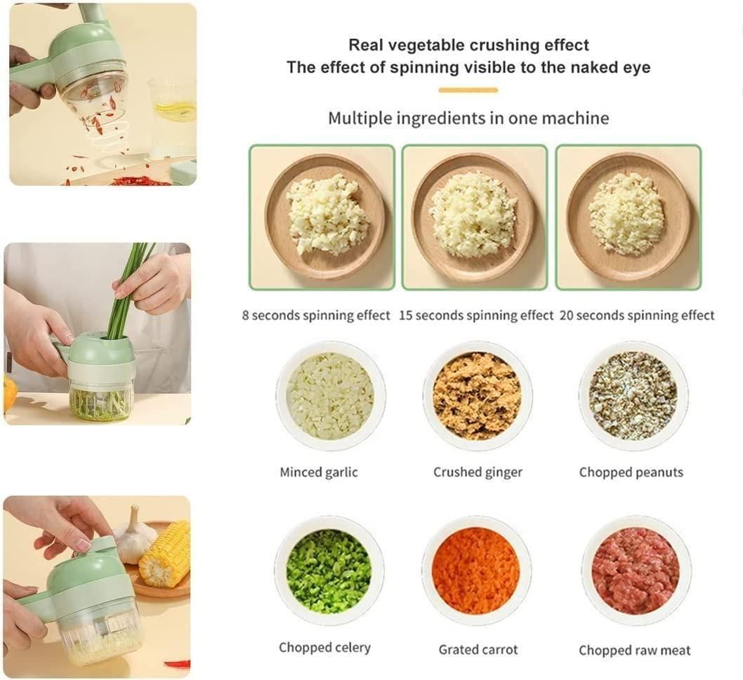 4 in 1 Portable Electric Vegetable Cutter Set c5fu54-ny
