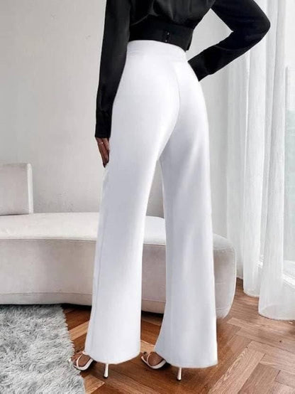 Women's Nontransparent Fabric Classic-Stylish Pant White c5fu54-ny