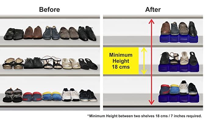 Shoe Rack-Space Savers Shoe Rack Cabinets Storage Plastic Adjustable Shoes Wardrobe Shoes Storage ( 1 Pcs) c5fu54-ny