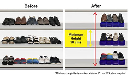 Shoe Rack-Space Savers Shoe Rack Cabinets Storage Plastic Adjustable Shoes Wardrobe Shoes Storage ( 1 Pcs) c5fu54-ny
