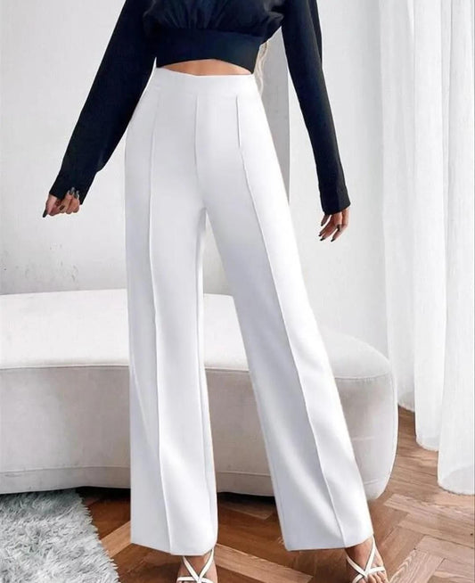 Women's Nontransparent Fabric Classic-Stylish Pant White c5fu54-ny
