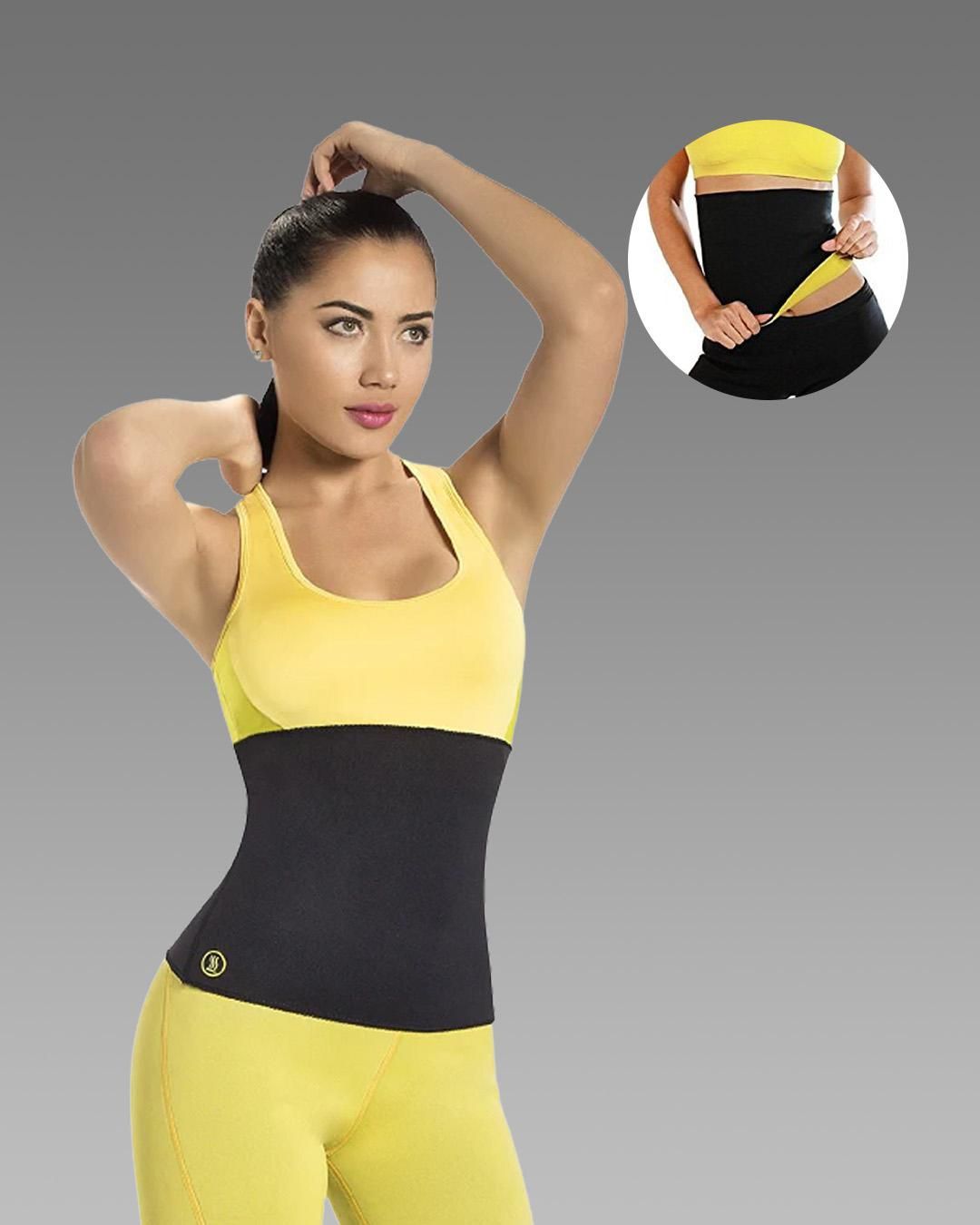 Sweat Belt - Hot Body Shaper Belly Fat Burner For Men & Women c5fu54-ny