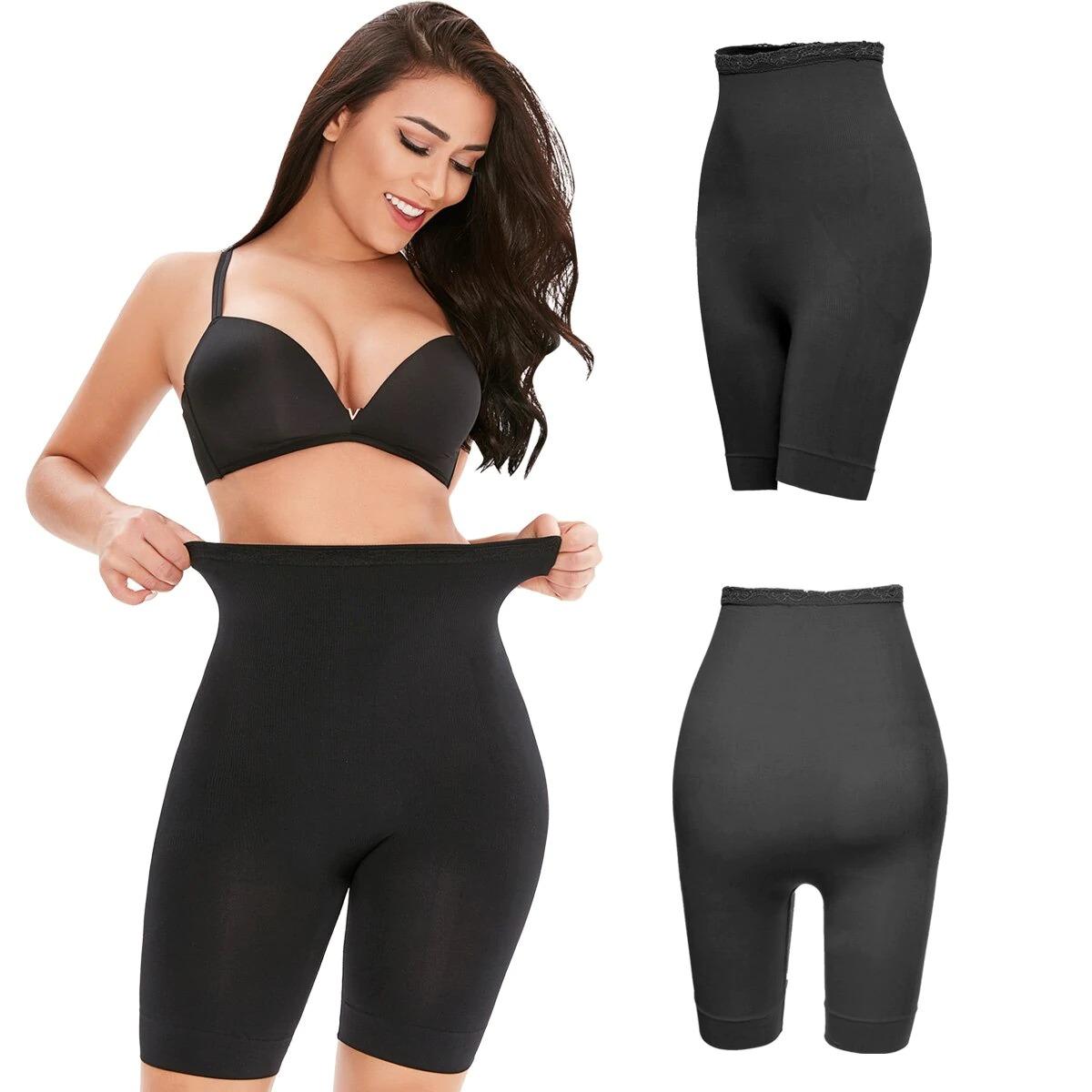 4-in-1 Shaper - Quick Slim Shape Wear Tummy, Back, Thighs, Hips - Black/Efffective Seamless Tummy Tucker Shapewear Body Shaper c5fu54-ny