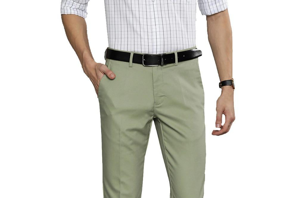 Stretchable Lycra Solid Slim Fit Mens Formal Trouser c5fu54-ny