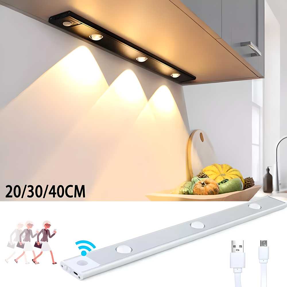 LED PIR Motion Sensor Cabinet  With USB Rechargeble c5fu54-ny