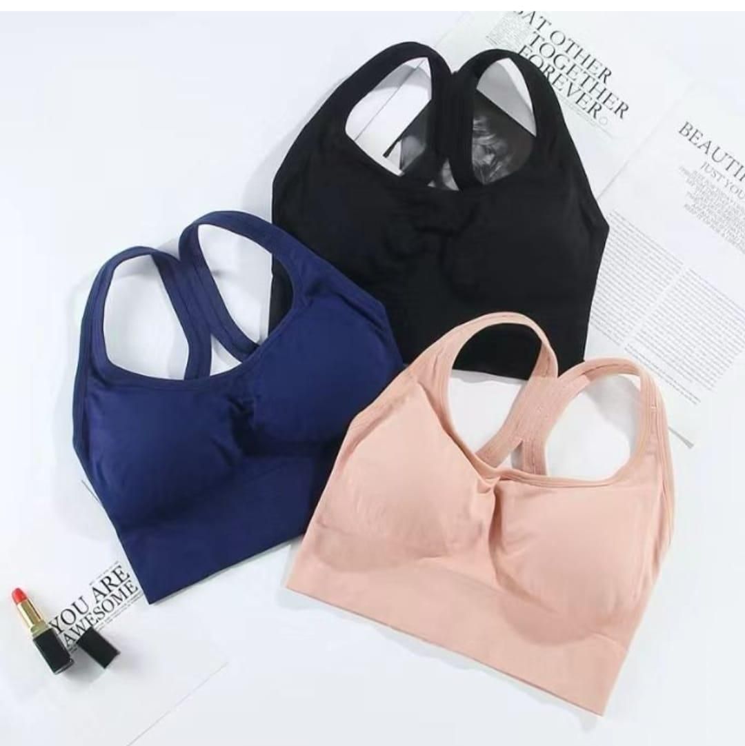 Yoga Bra Women Shockproof Sports Bra Running Workout Gym Top c5fu54-ny