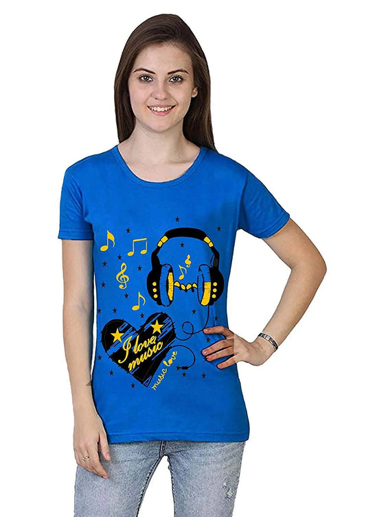 Women's Cotton Printed T-Shirt c5fu54-ny