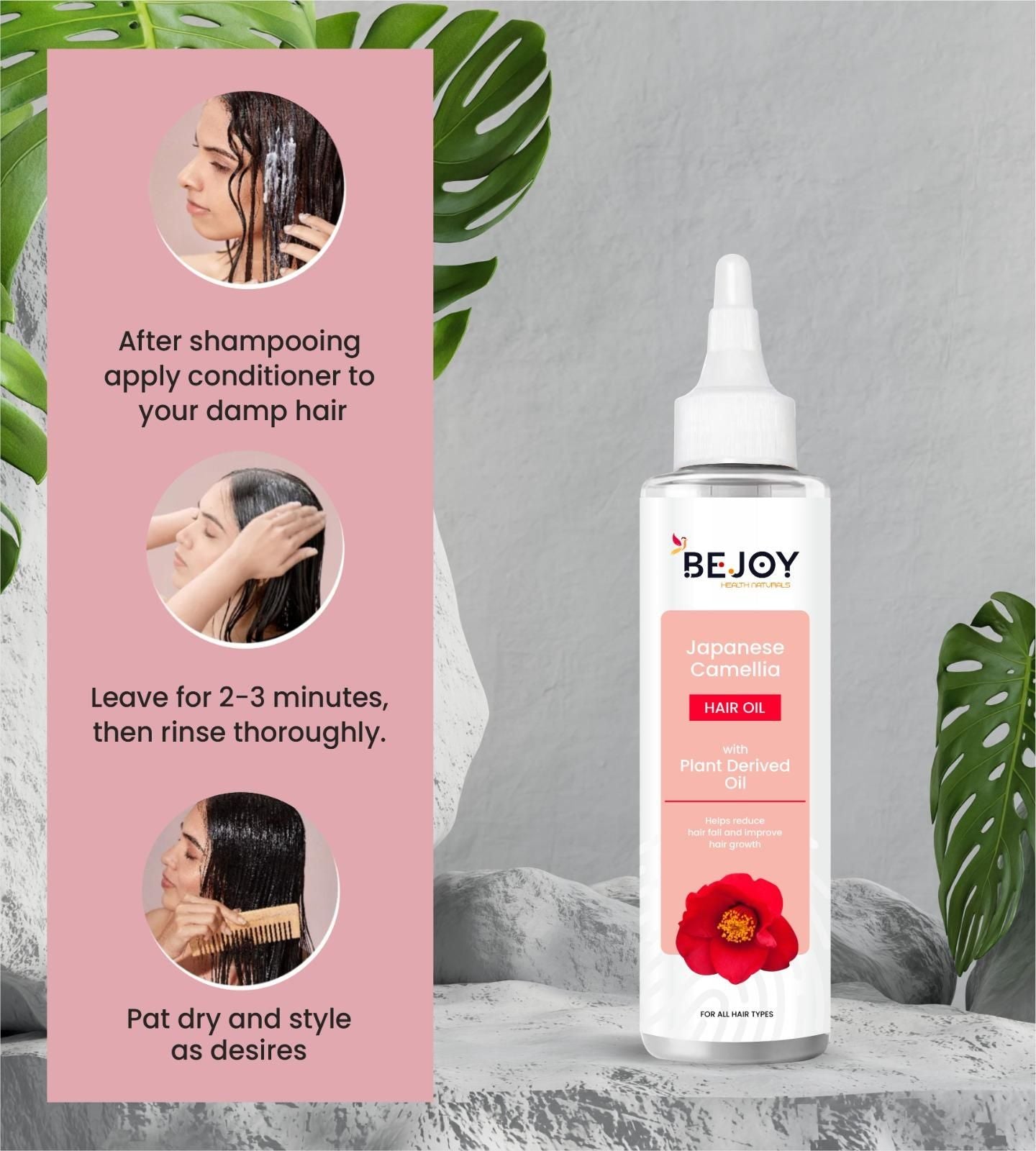 Bejoy Japanese Camellia Hair Oil  150 ml (Pack of 2) c5fu54-ny