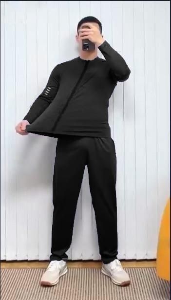 Unisex Work Out Solid Track Suit c5fu54-ny