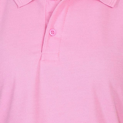 Ketex Pink Cotton Blend Polo Neck Tshirt c5fu54-ny