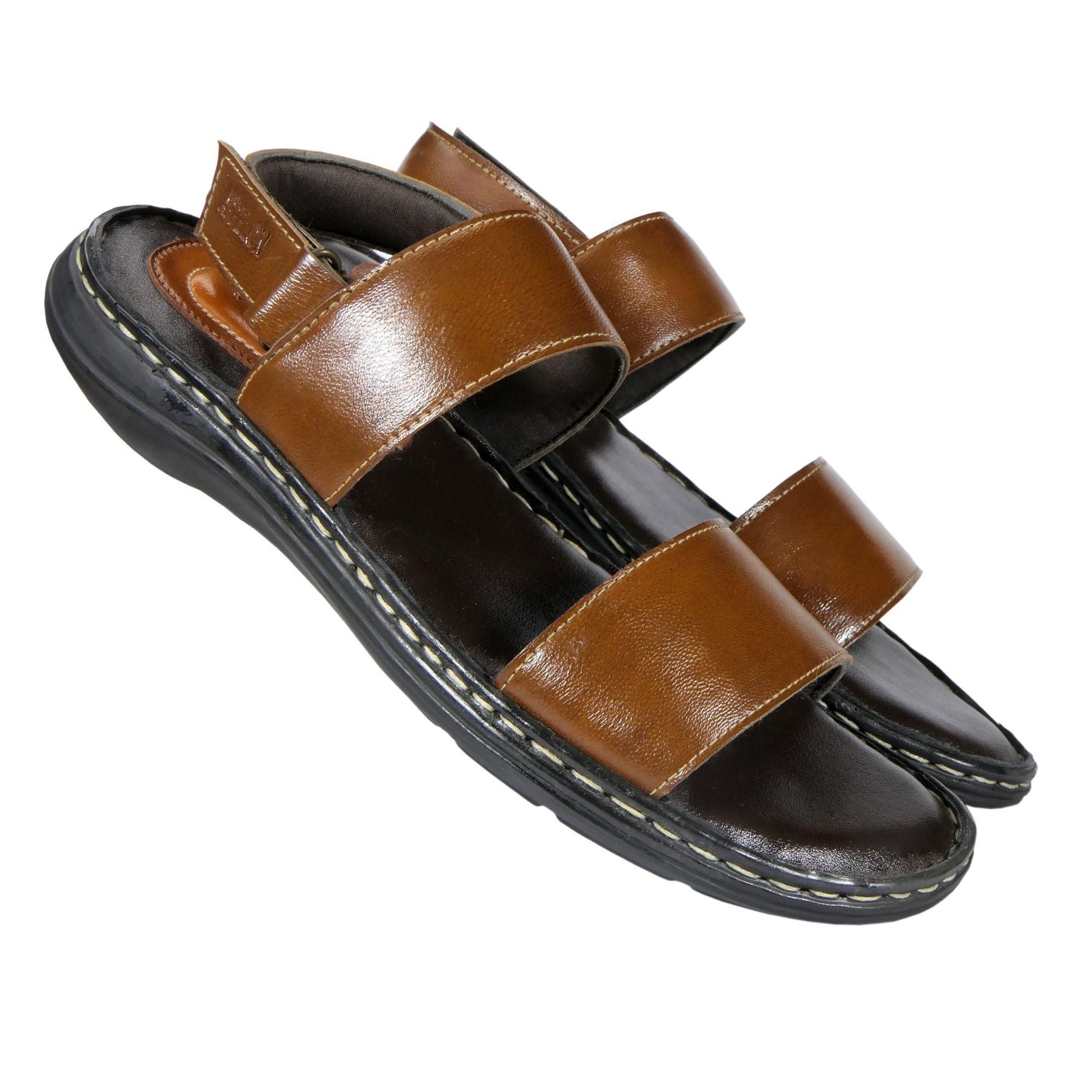 AM PM Men's Daily wear Leather Sandals c5fu54-ny