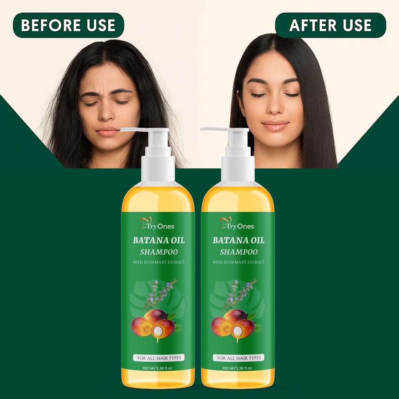 TryOnes BATANA OIL SHAMPOO with Rosemary Extract (Pack of 2) c5fu54-ny