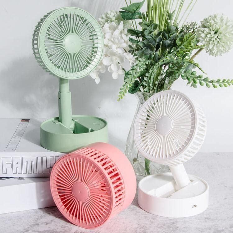 Adjustable Height Telescopic Rechargeable Standing Fan Rechargeable Pedestal Fan c5fu54-ny
